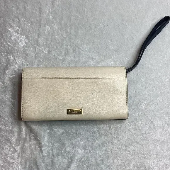 Kate Spade New York Wallet Pink and Navy with Wristlet - Picture 2 of 4